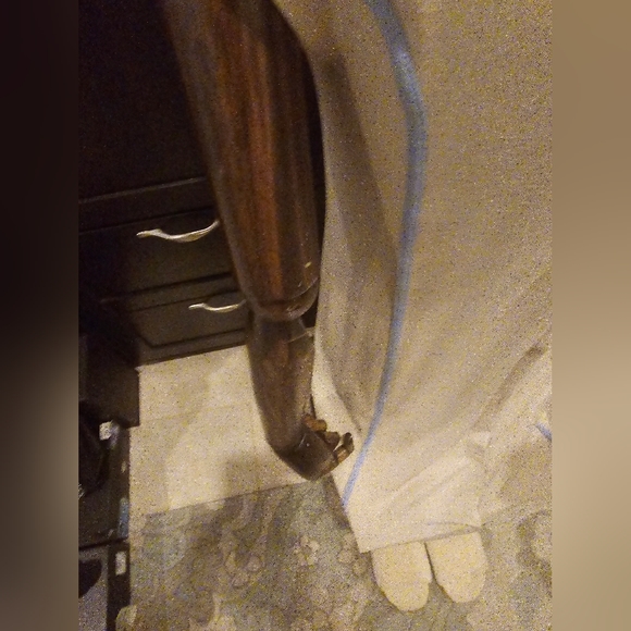 Frette LuxuryNewW/Tags 2025 Beige  Nightgown Pyjamas w/Blue Trim Button Down - Picture 6 of 16